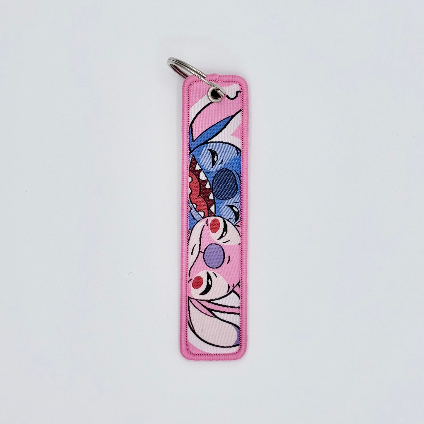 Embroidered Tag.Anime Keychain.Keyring.