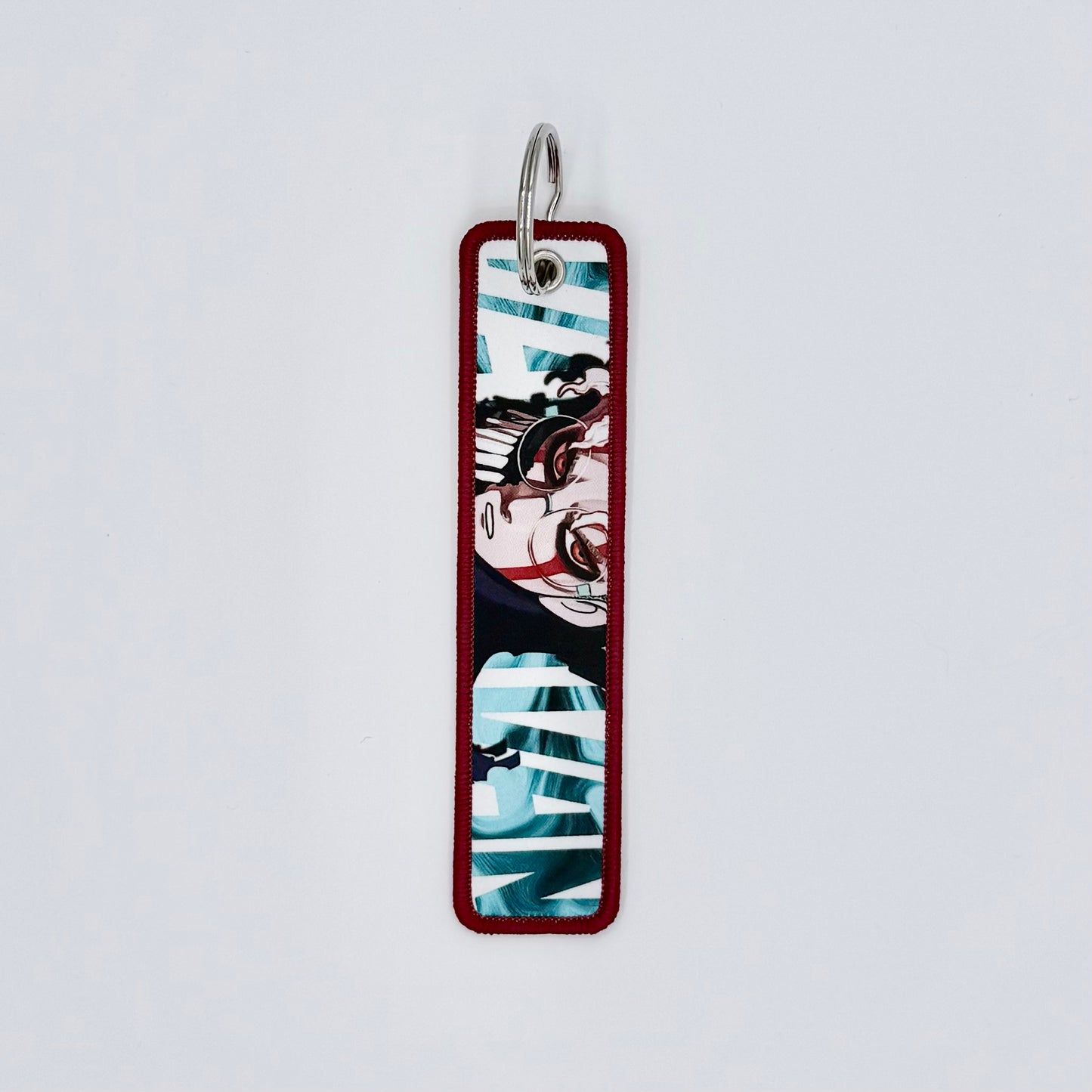 Embroidered Tag.Anime Keychain.Keyring.