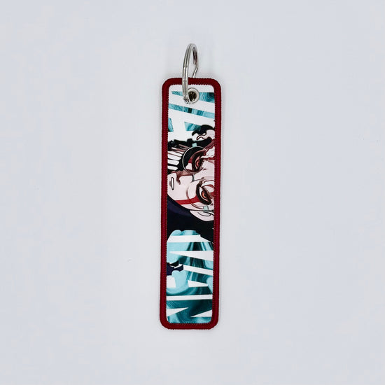Embroidered Tag.Anime Keychain.Keyring.