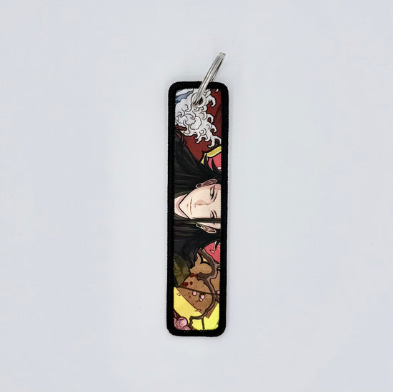 Embroidered Tag.Anime Keychain.Keyring.