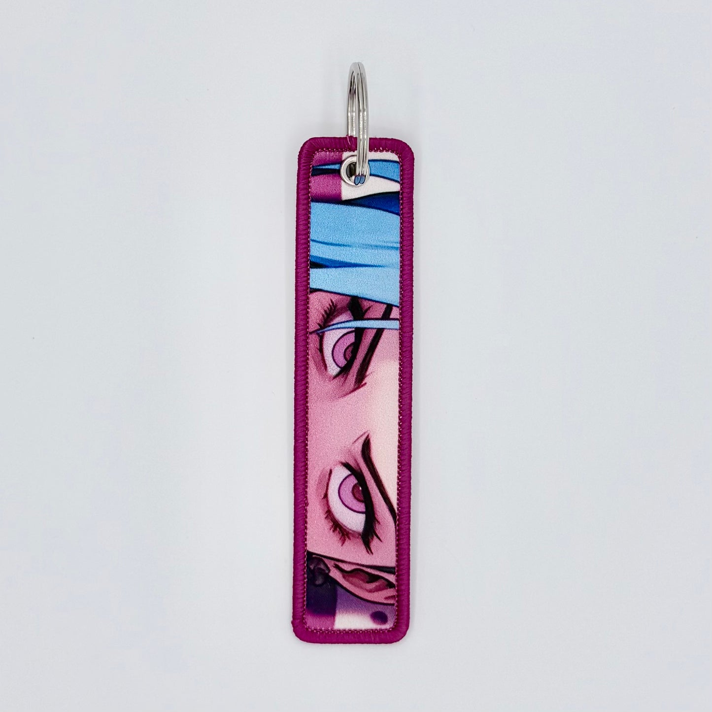 Embroidered Tag.Anime Keychain.Keyring.