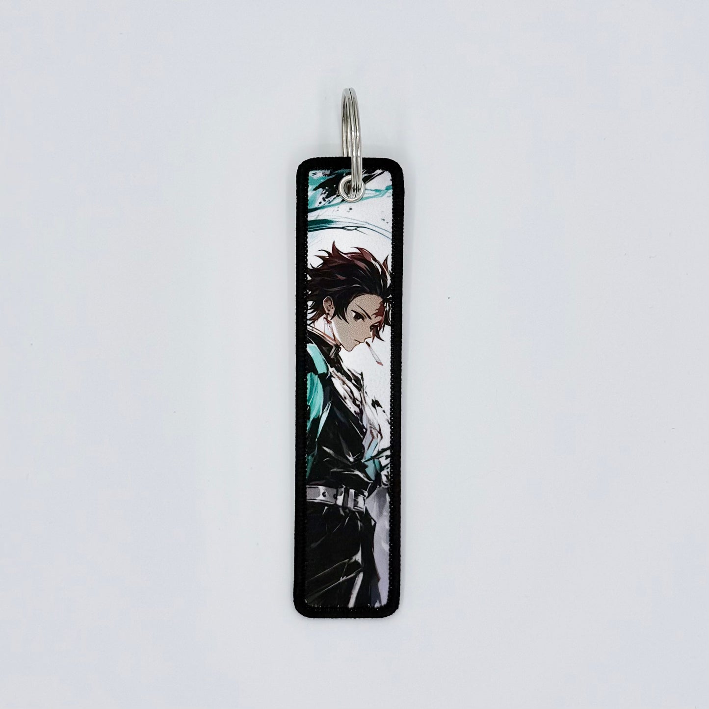 Embroidered Tag.Anime Keychain.Keyring.