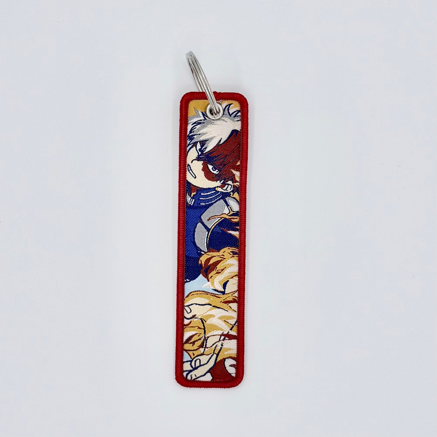 Embroidered Tag.Anime Keychain.Keyring.