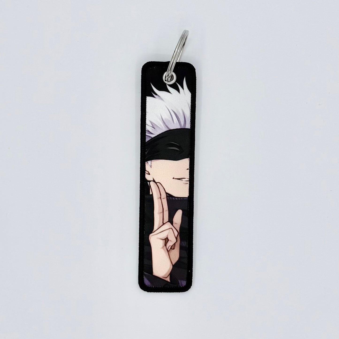 Embroidered Tag.Anime Keychain.Keyring.