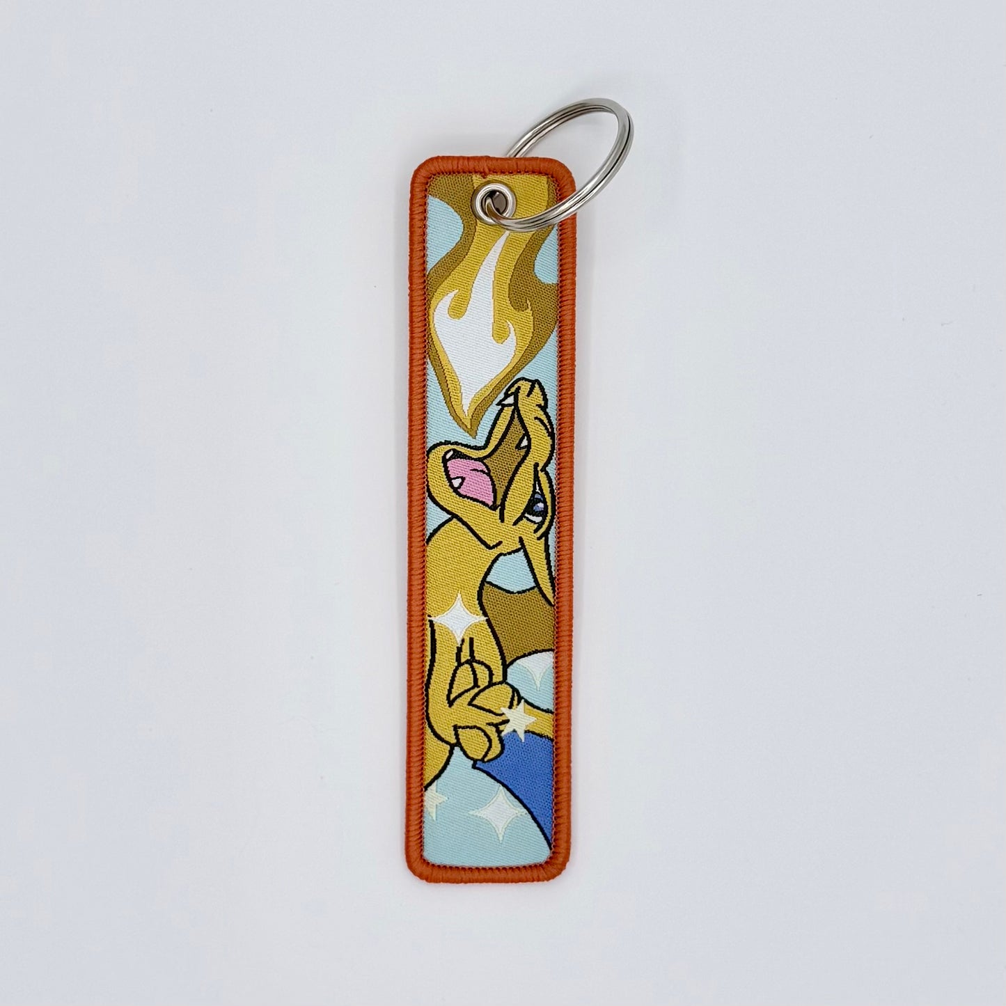 Embroidered Tag.Anime Keychain.Keyring.
