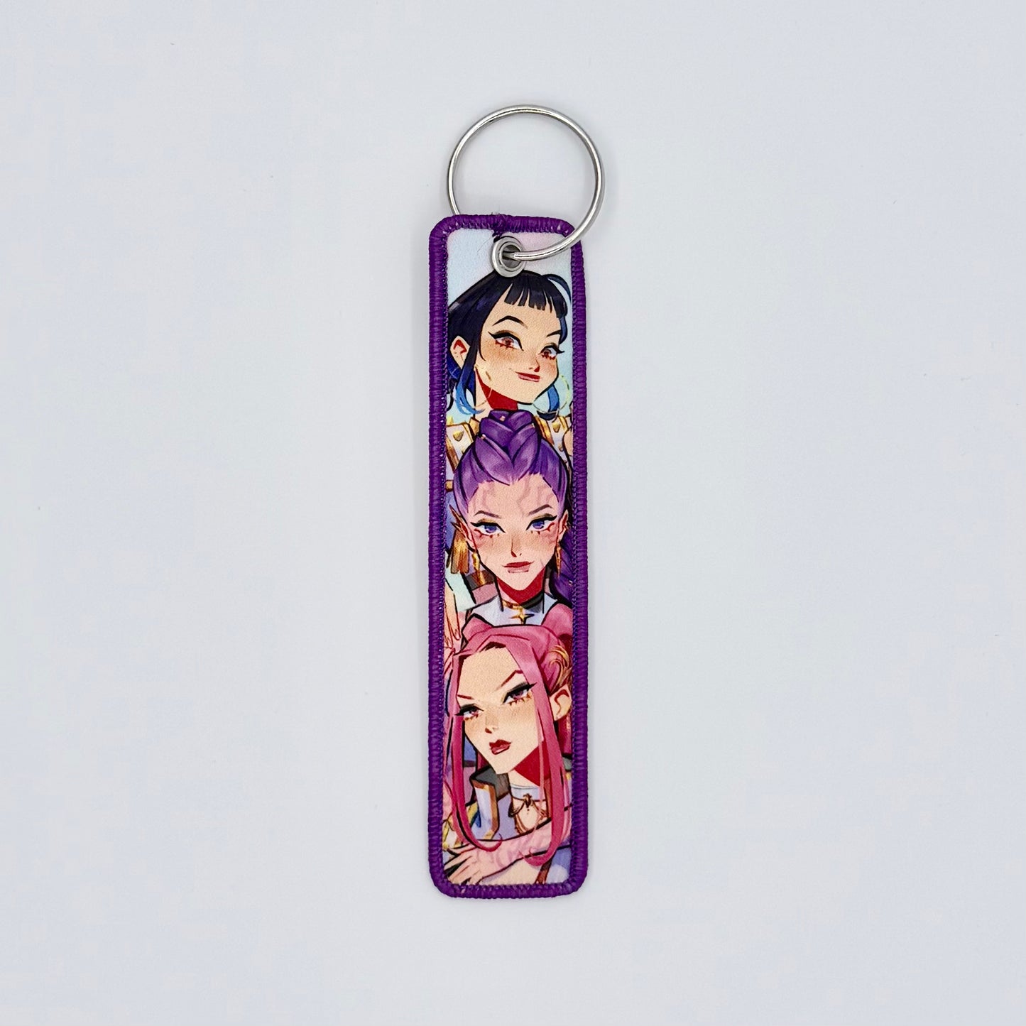 Embroidered Tag.Anime Keychain.Keyring.
