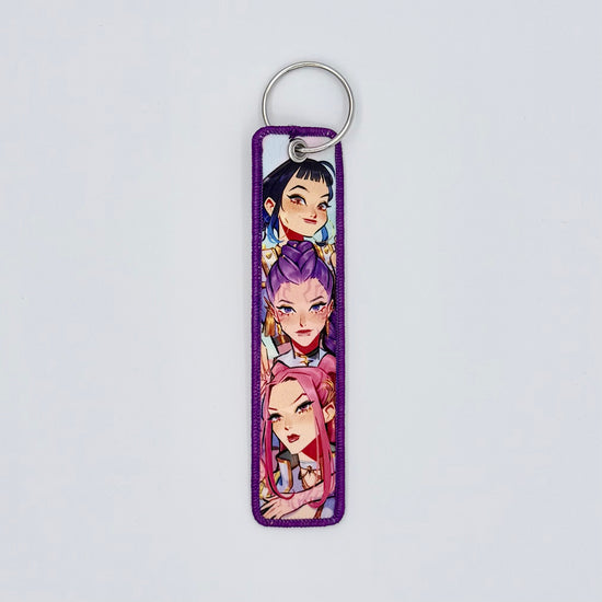 Embroidered Tag.Anime Keychain.Keyring.