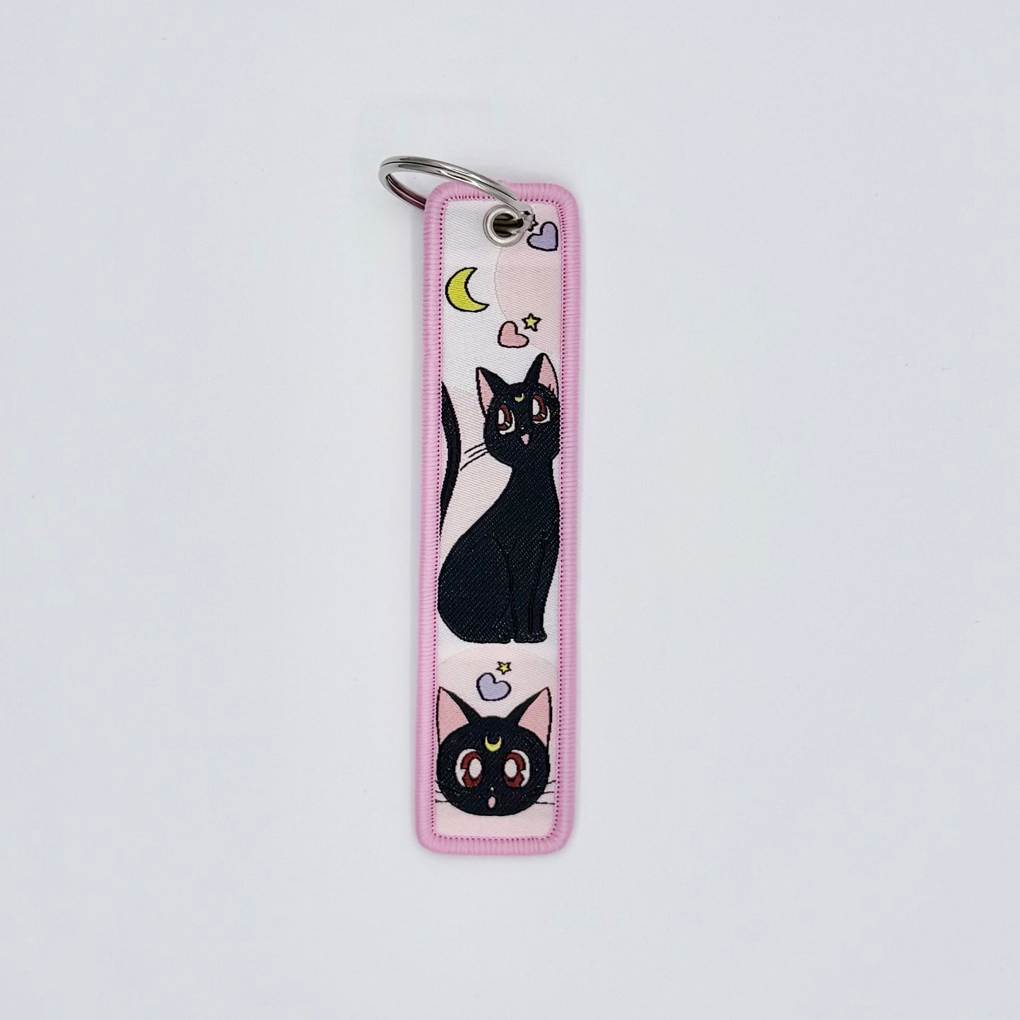 Embroidered Tag.Anime Keychain.Keyring.