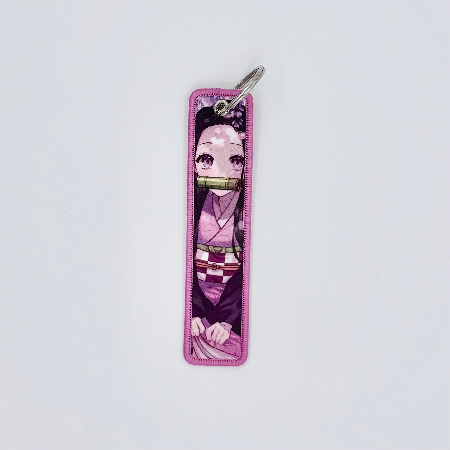 Embroidered Tag.Anime Keychain.Keyring.