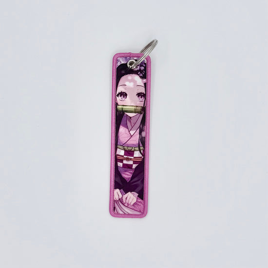 Embroidered Tag.Anime Keychain.Keyring.