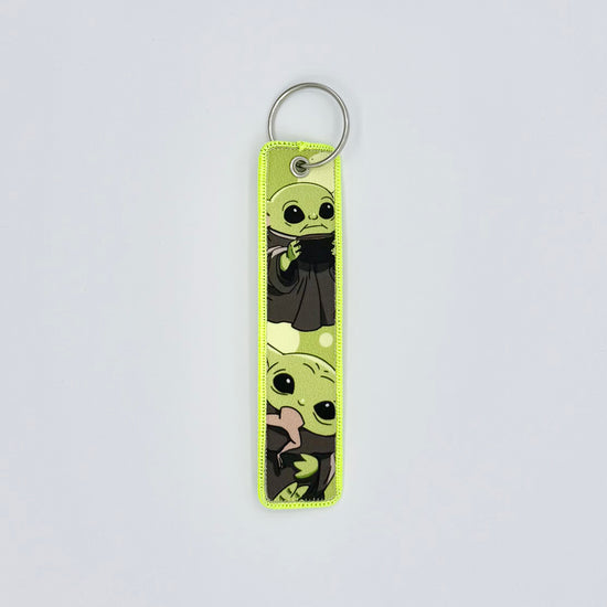 Embroidered Tag.Anime Keychain.Keyring.