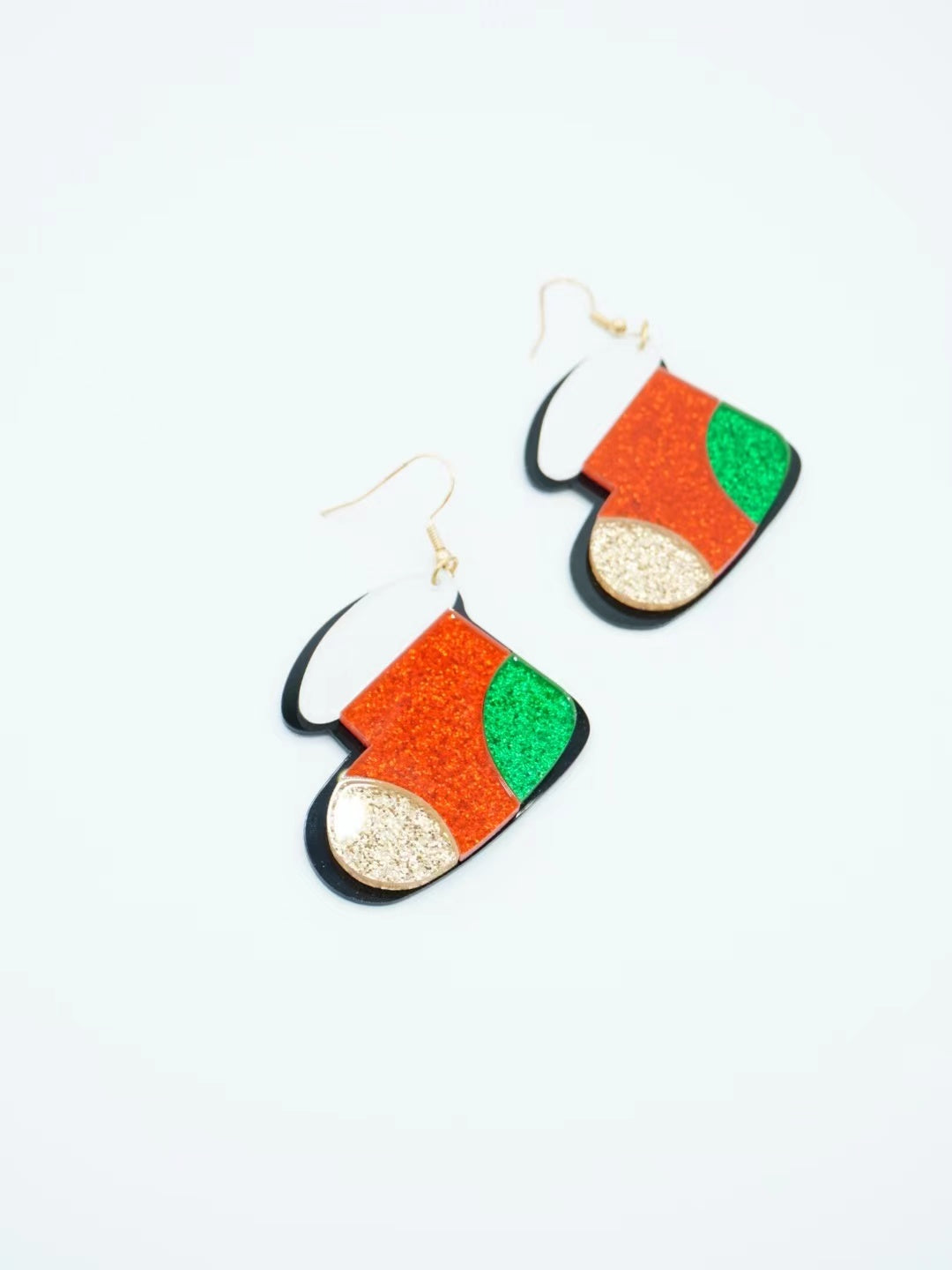 Christmas Socks Drop Earrings