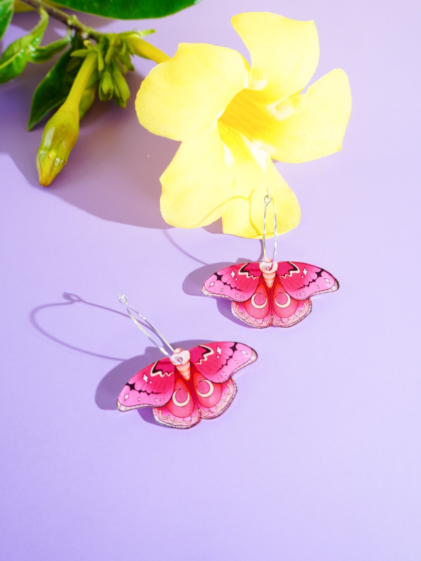 Butterfly Huggie Hoop Earrings