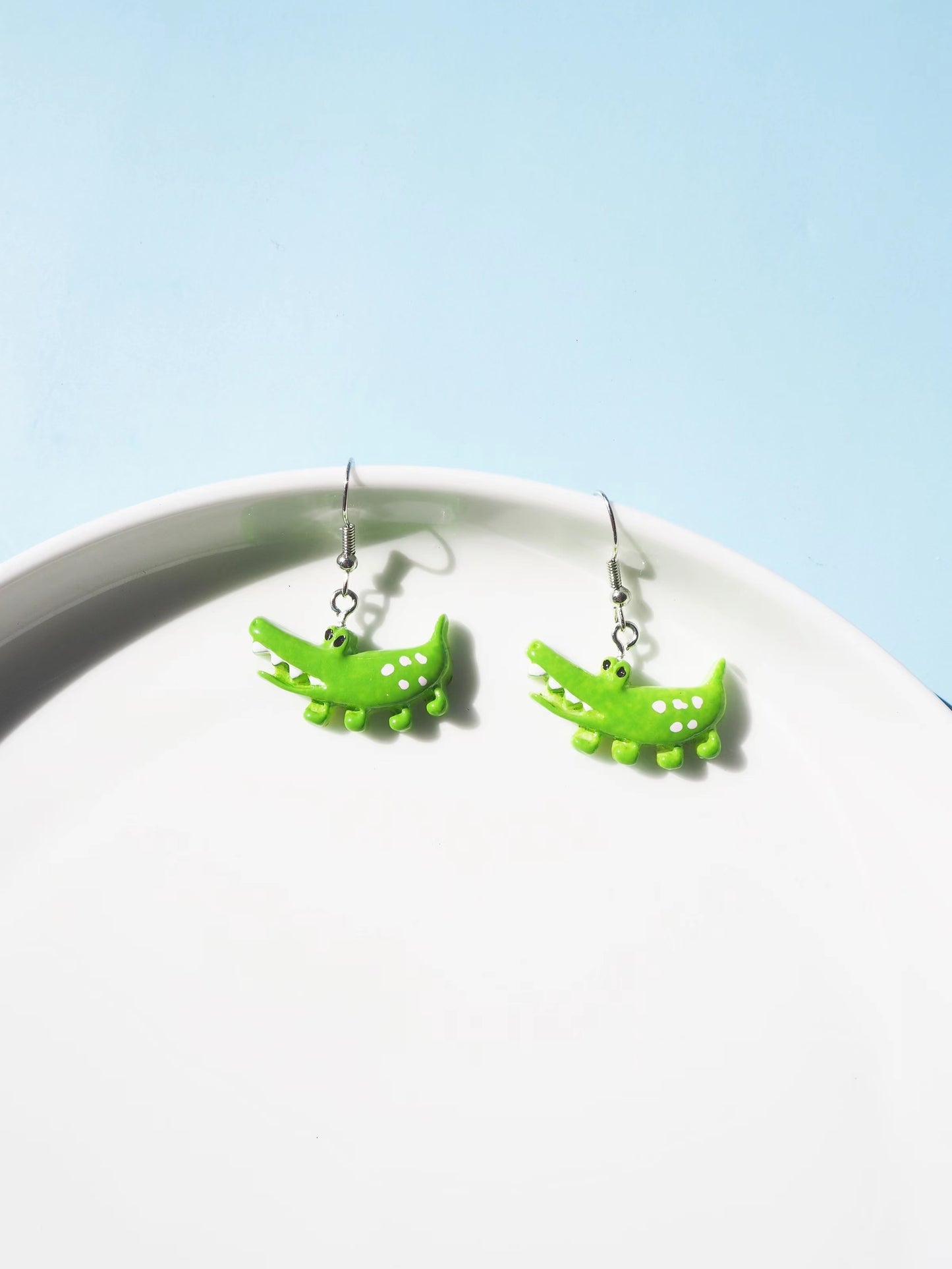 Crocodile Hook Drop Earrings