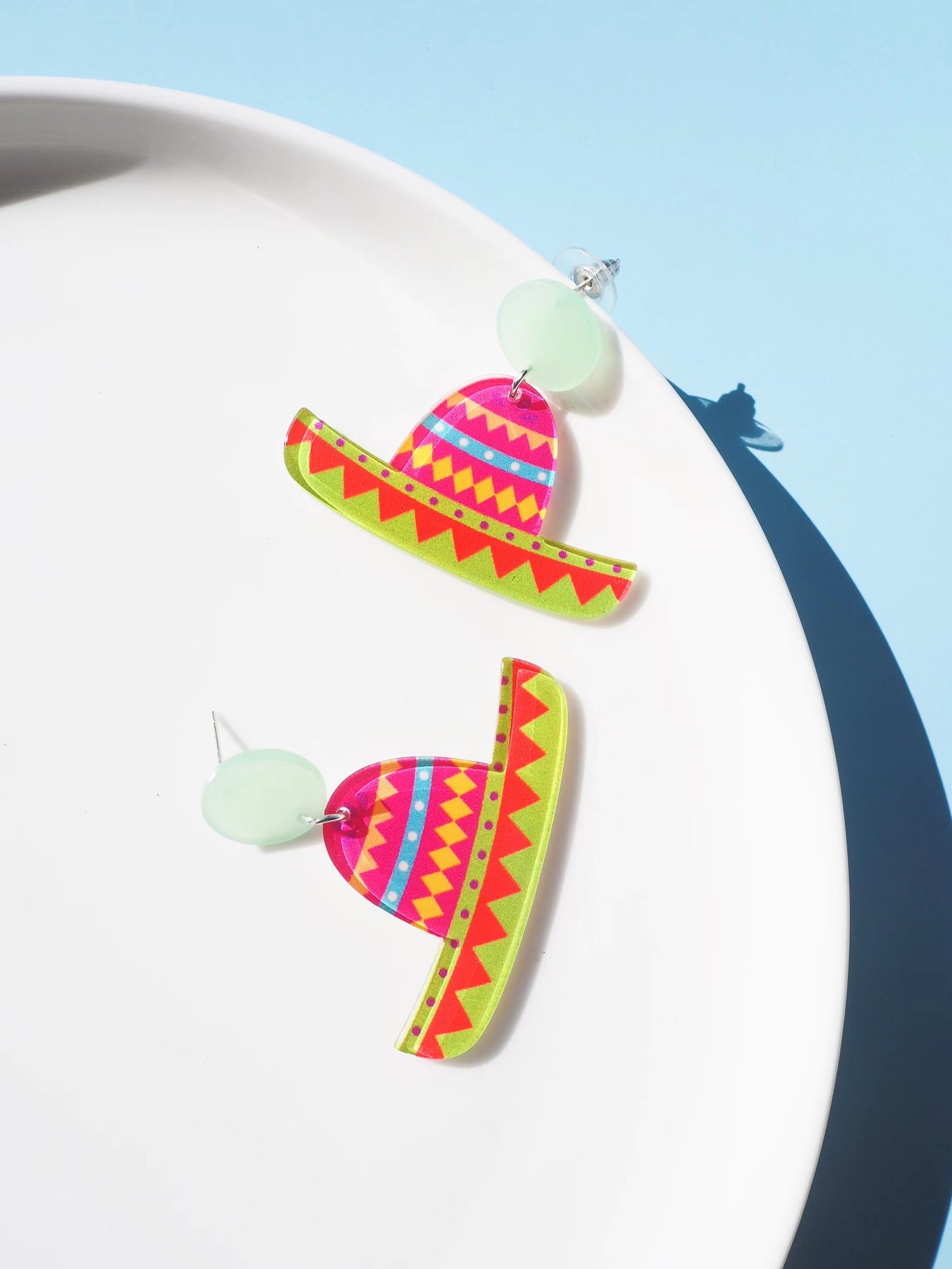 Mexican Hat Drop Earrings