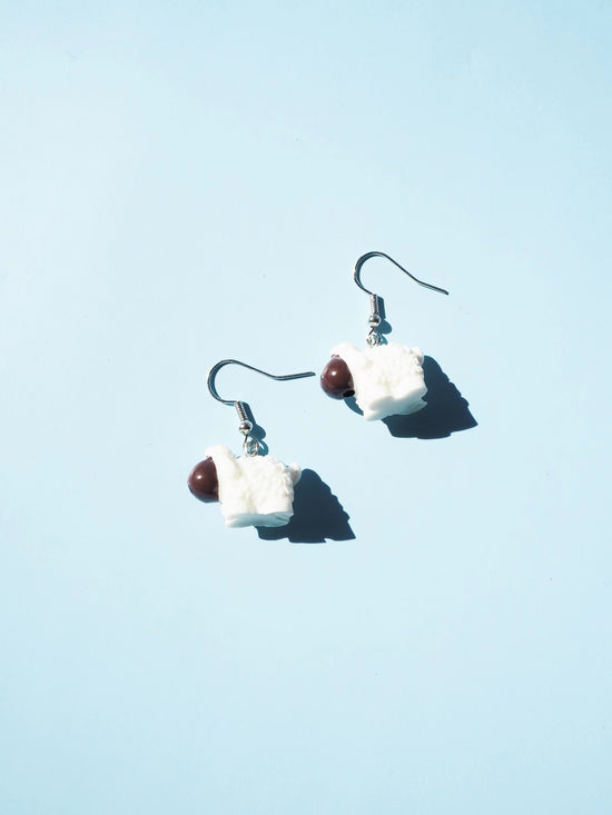 Sheep Hook Drop Earrings