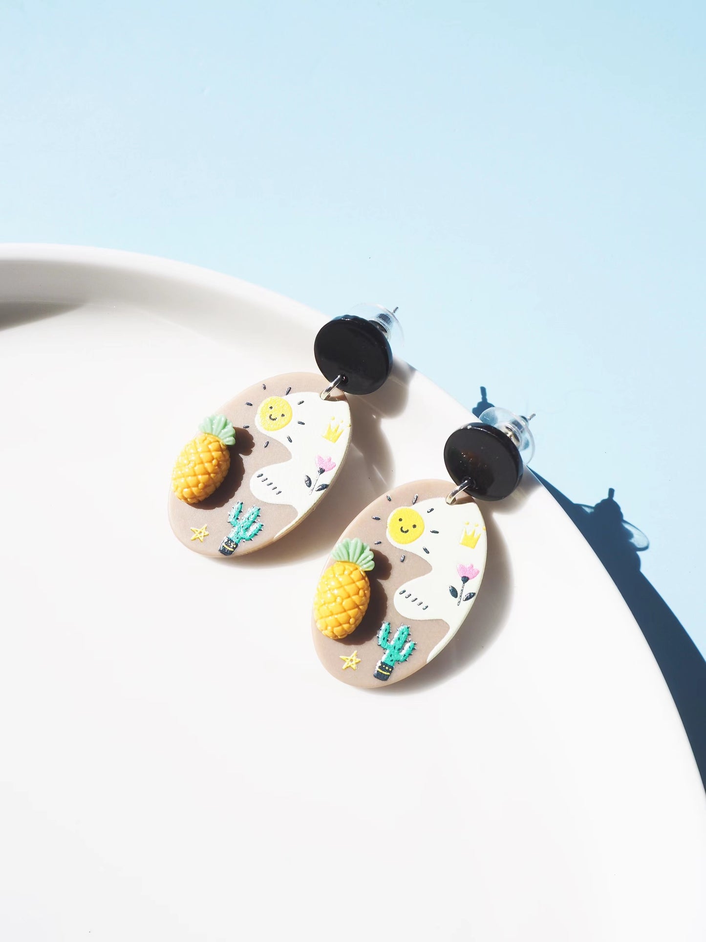 Pineapple Drop Earrings