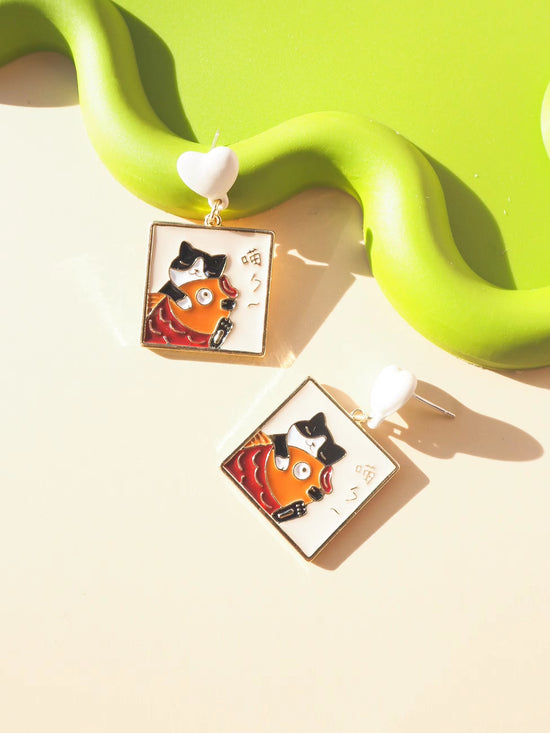 Cat Drop Earrings