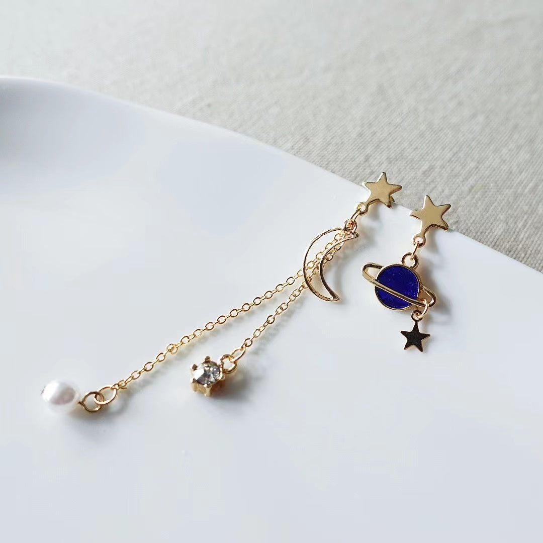 The Moon And The Star Drop Earrings