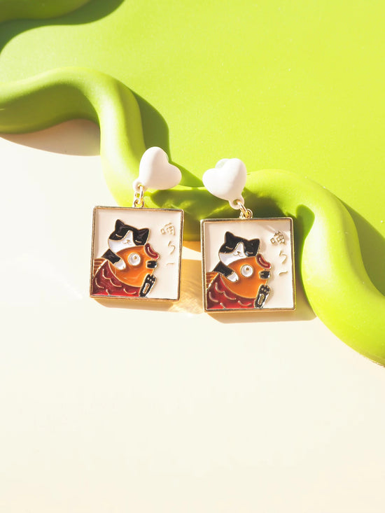 Cat Drop Earrings