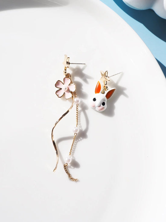 Rabbit Drop Earrings