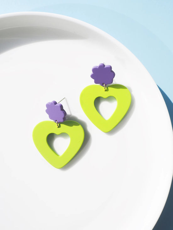 Heart Drop Earrings