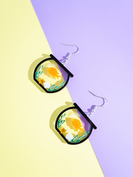 Fish Bowls Drop Earrings