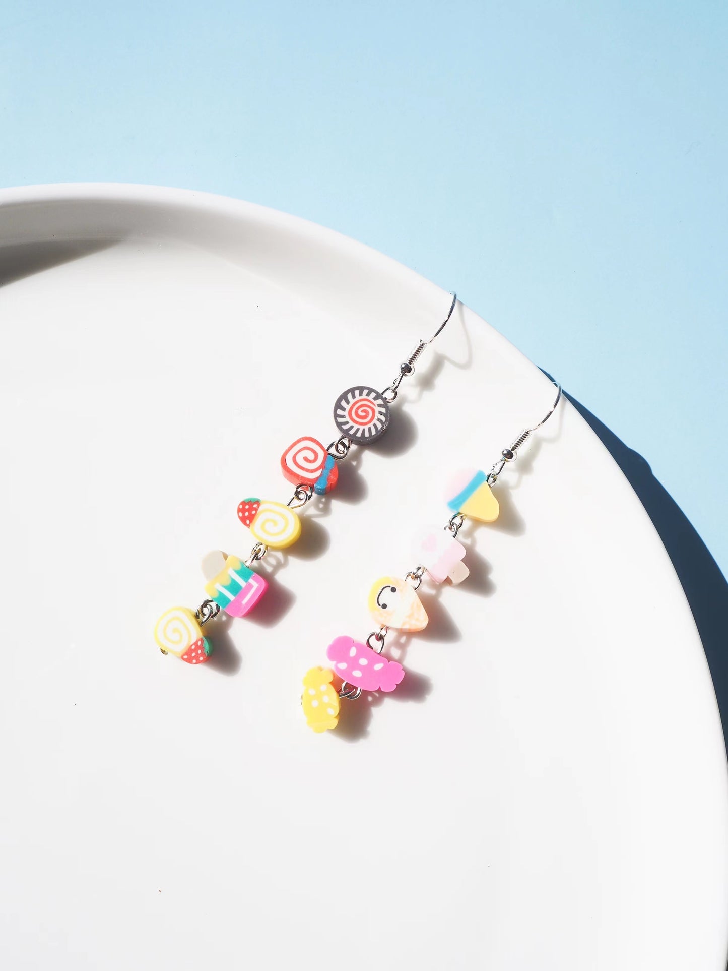 Fruit Polymer Clay Hook Drop Earrings