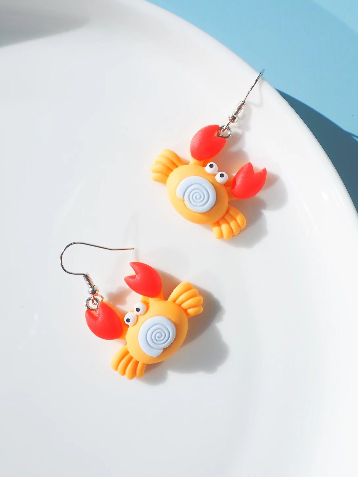 Crab Hook Drop Earrings