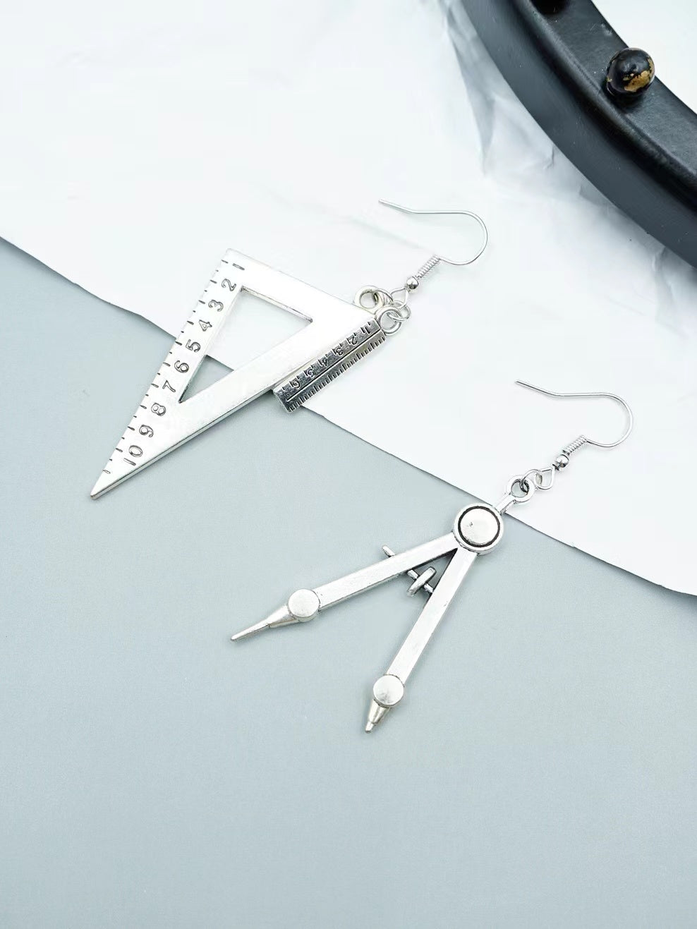 Triangular And Rule Punk Style Drop Earrings