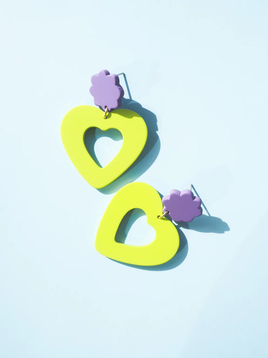 Heart Drop Earrings