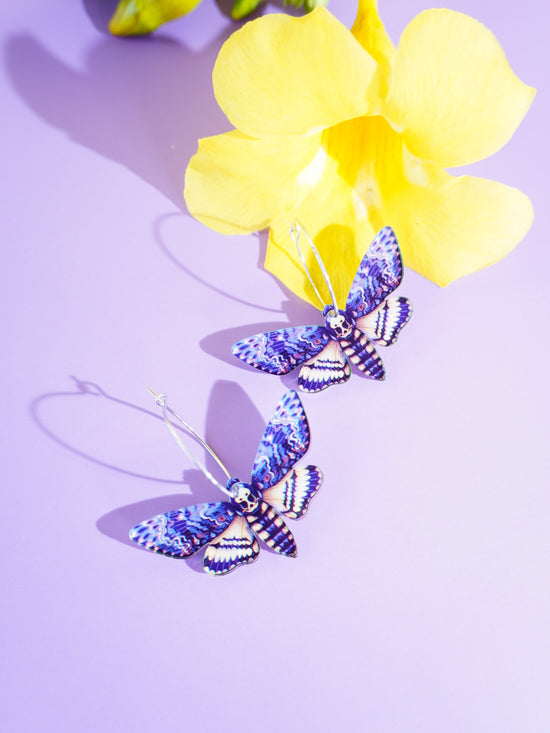 Butterfly Huggie Hoop Earrings