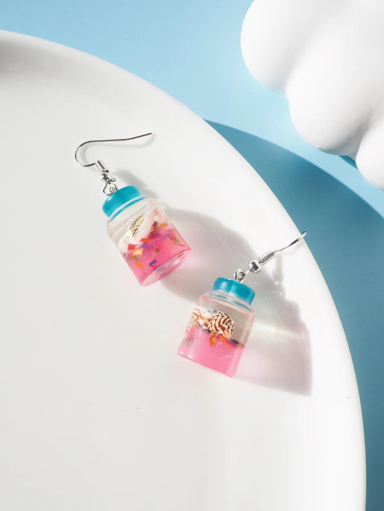 Drift Bottle Hook Drop Earrings