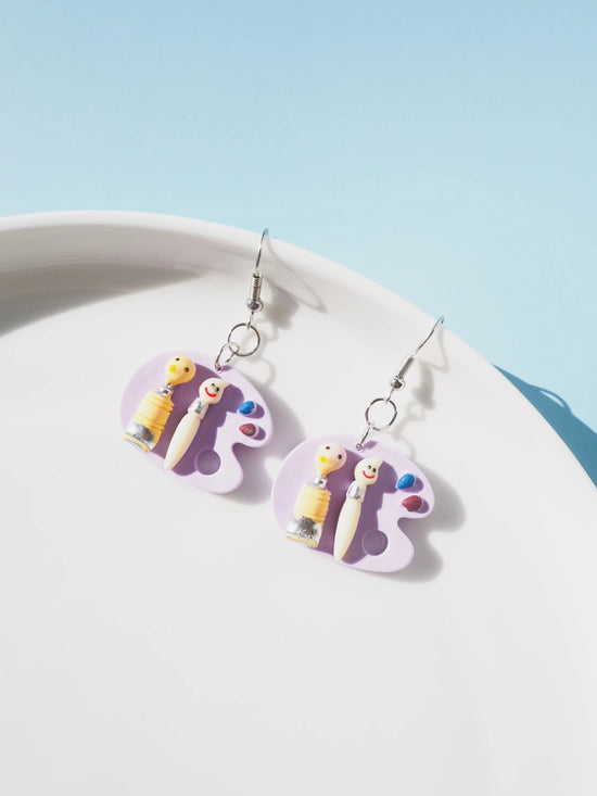 Palette Hook Drop Earrings