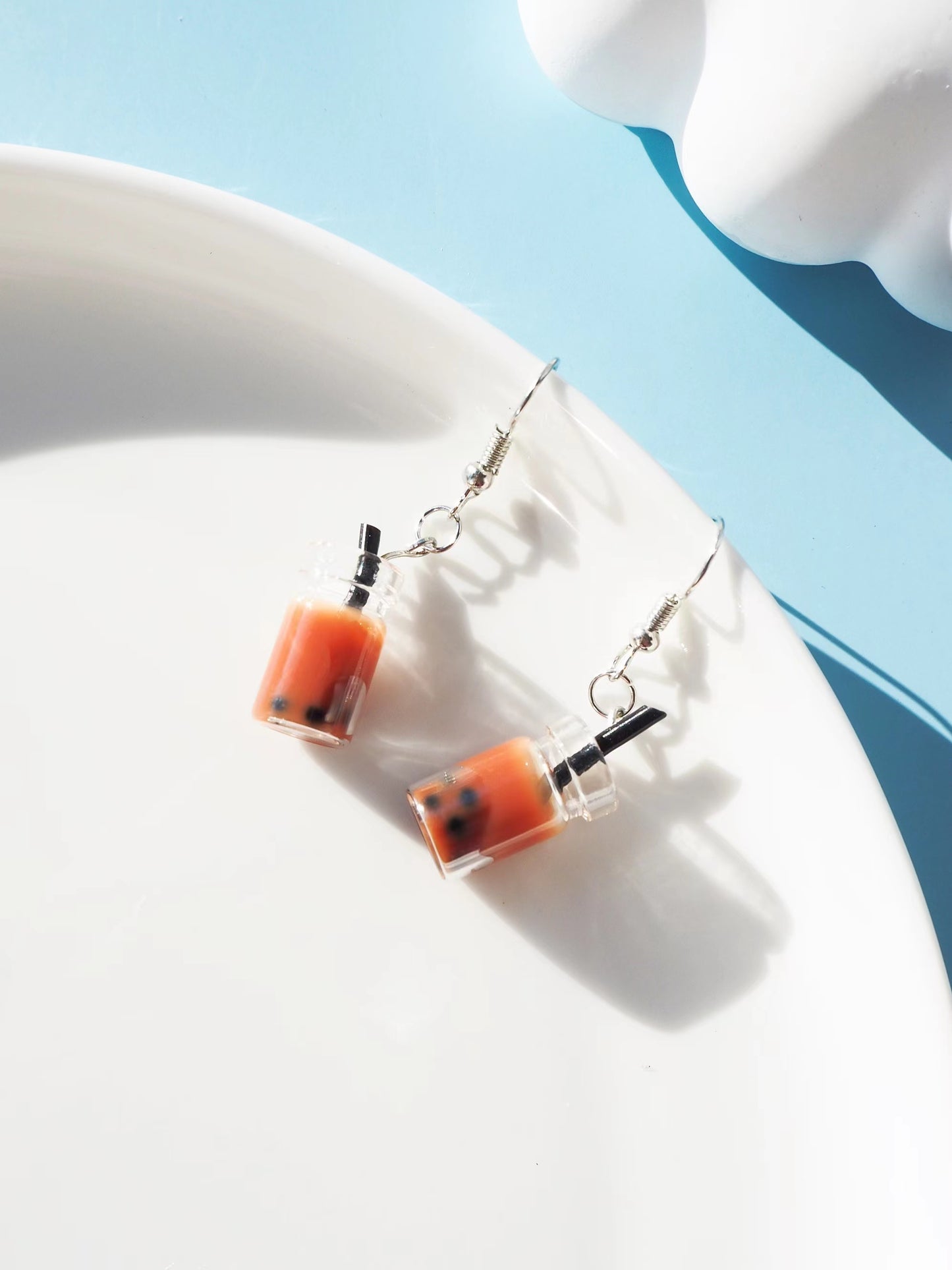 Bubble Tea Hook Drop Earrings