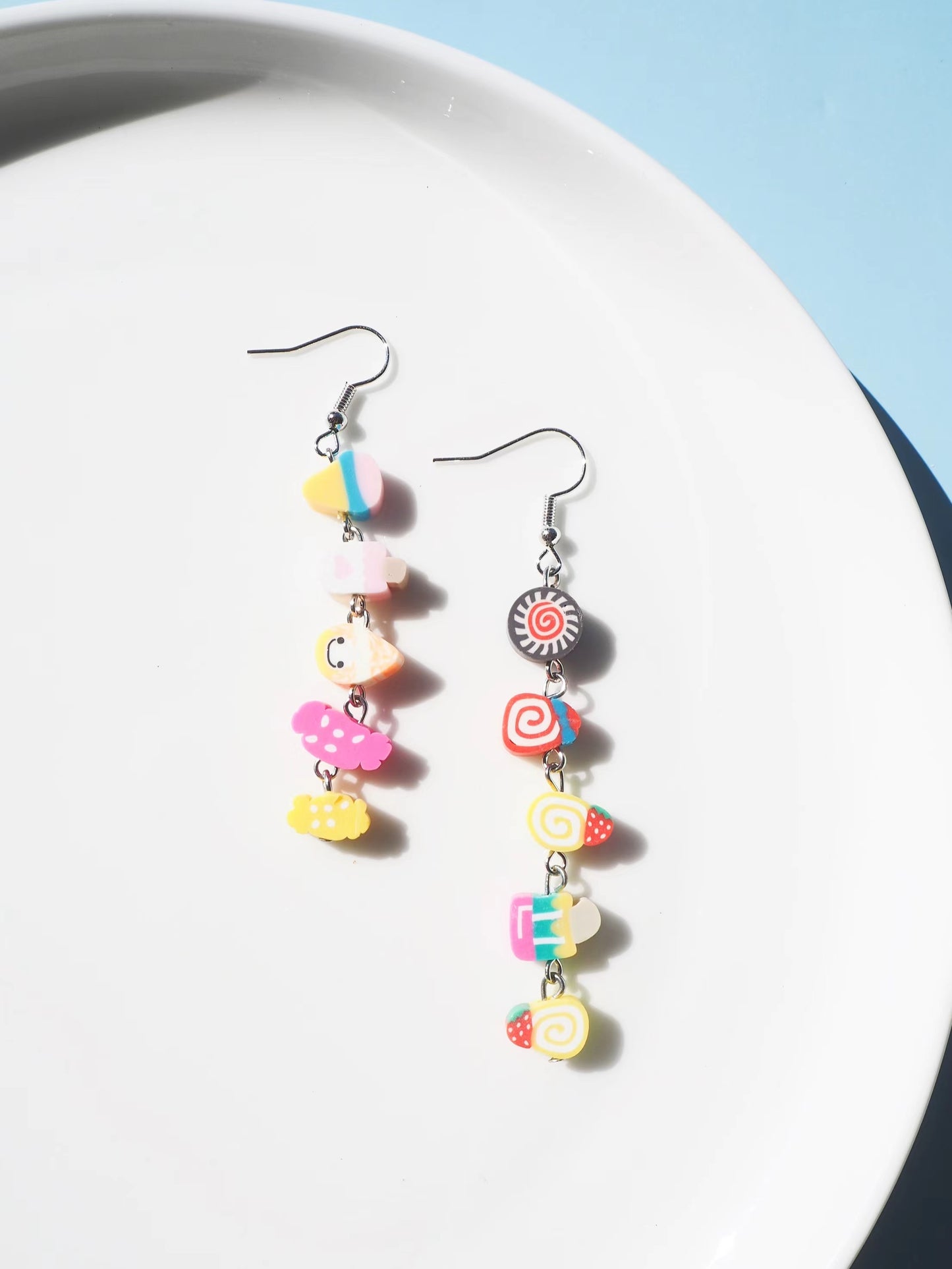 Fruit Polymer Clay Hook Drop Earrings