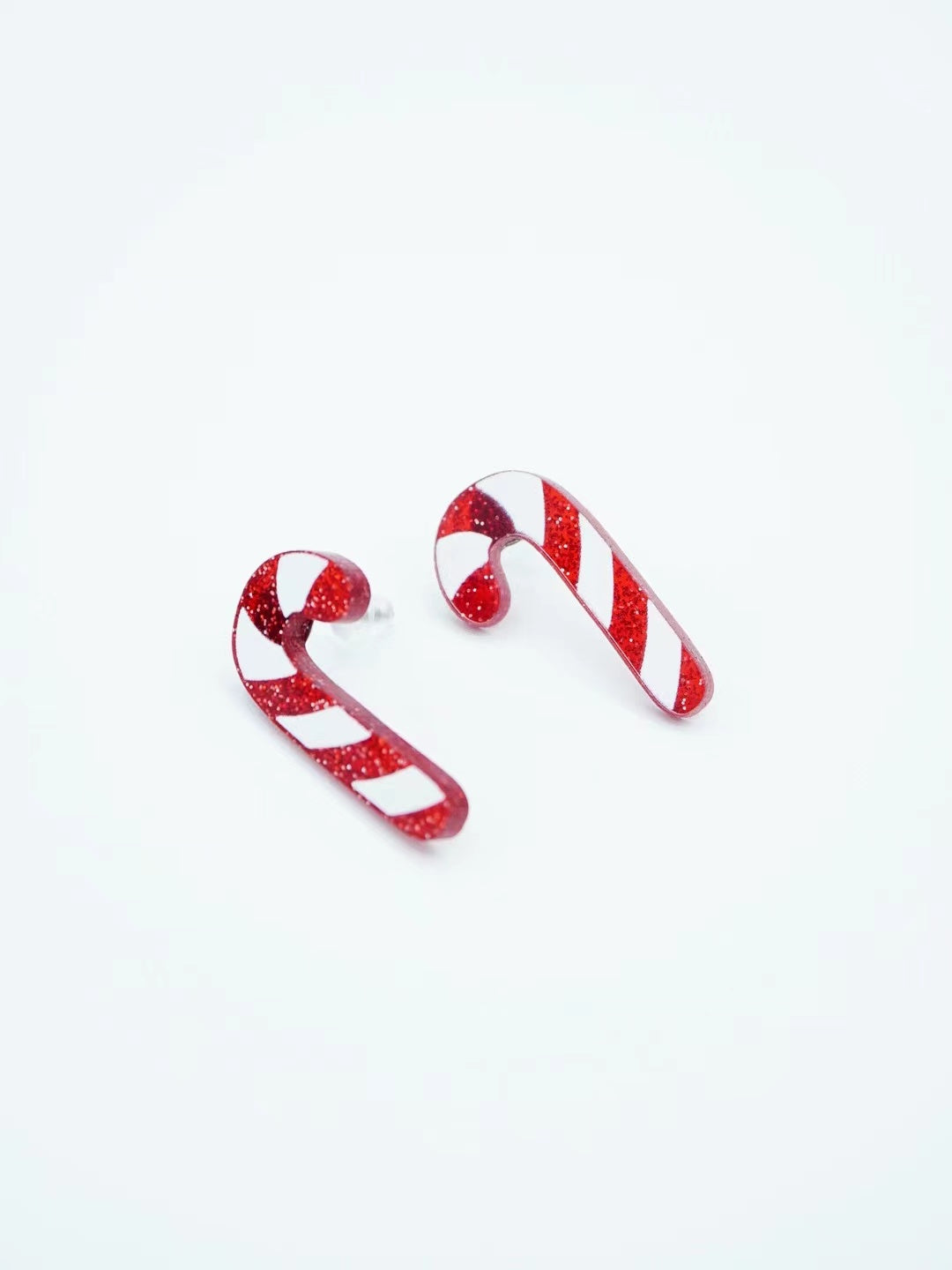 Christmas Candy Cane Stud Earrings