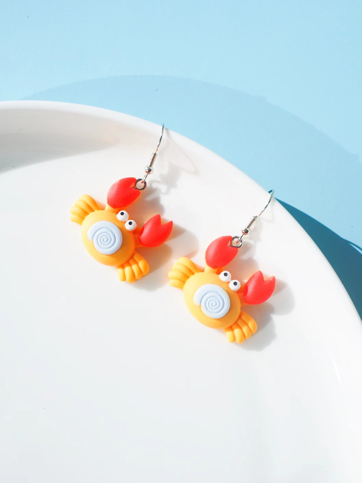 Crab Hook Drop Earrings