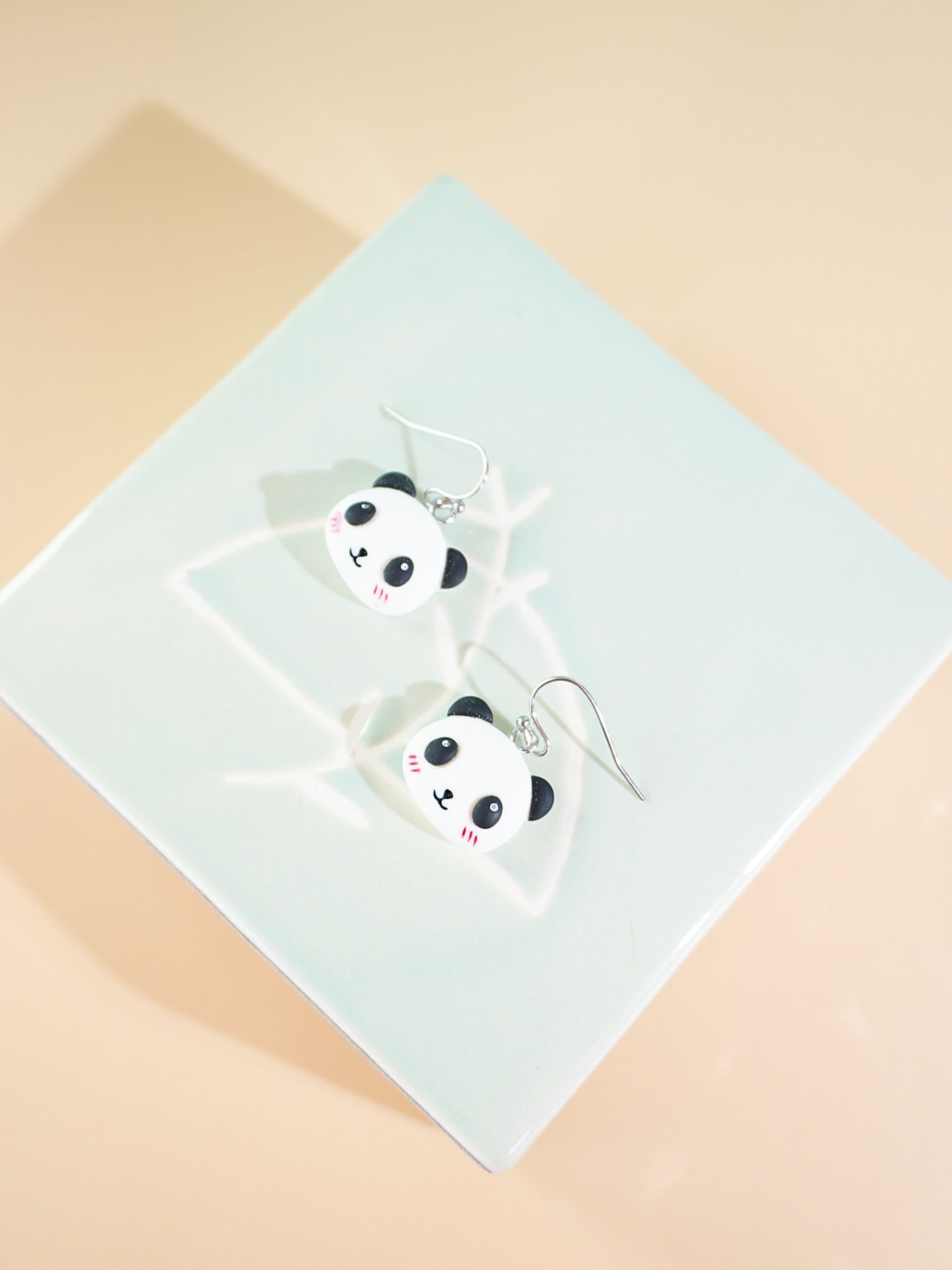 Panda Hook Drop Earrings