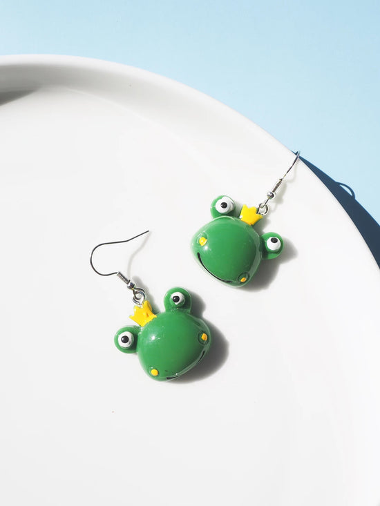 Frog Hook Drop Earrings