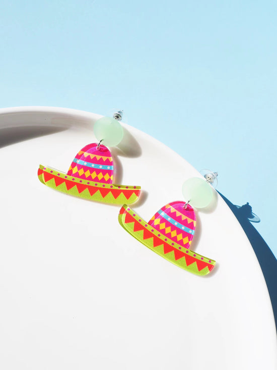 Mexican Hat Drop Earrings