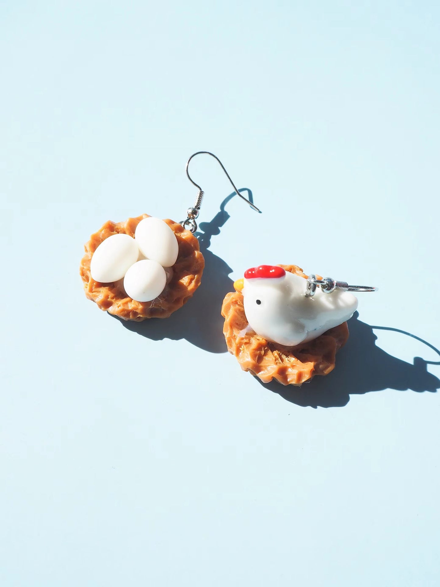 Chicken Hook Drop Earrings