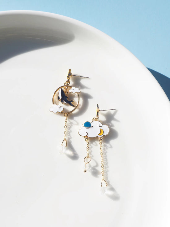 Whale Drop Earrings