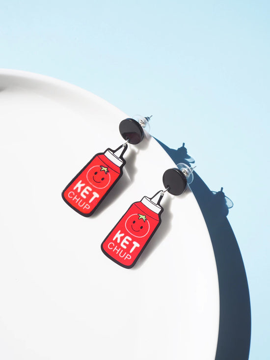 Ketchup Drop Earrings