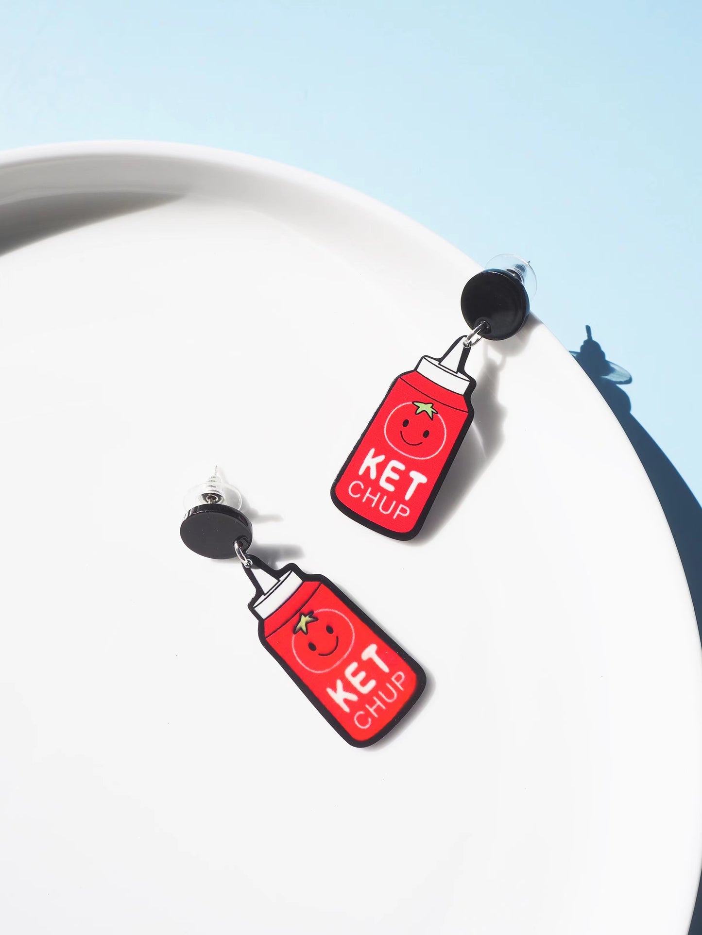 Ketchup Drop Earrings