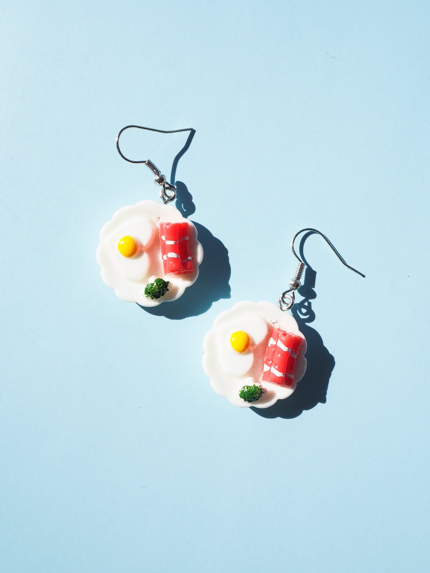 Breakfast Food Hook Drop Earrings