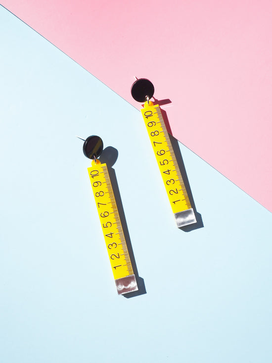 Ruler Drop Earrings