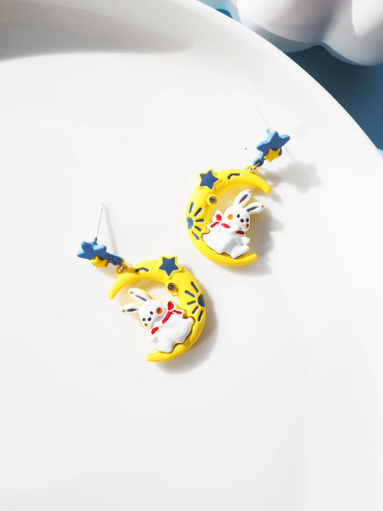 Rabbit Drop Earrings