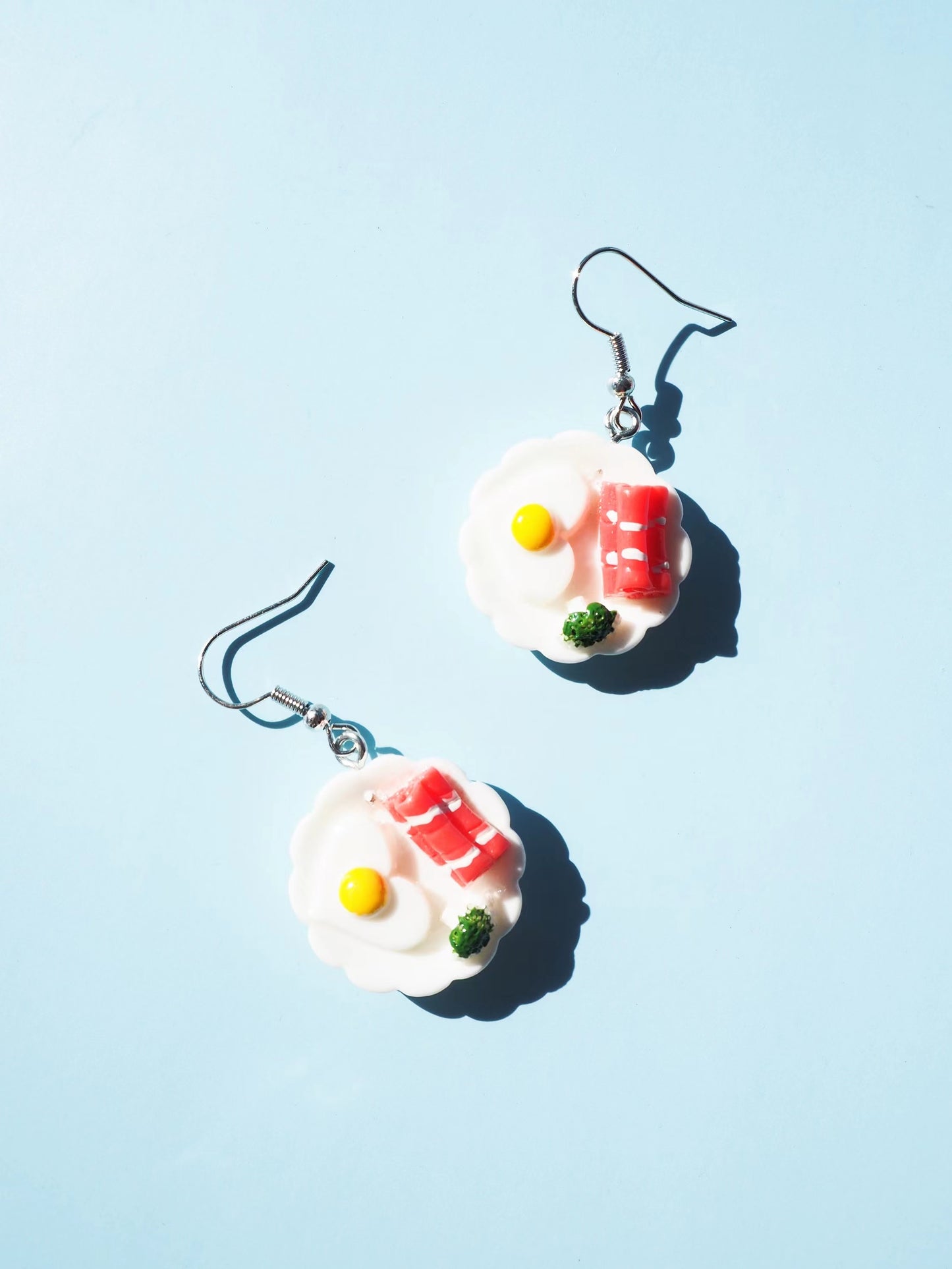 Breakfast Food Hook Drop Earrings