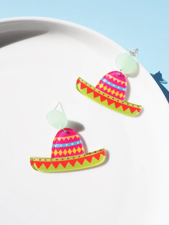 Mexican Hat Drop Earrings